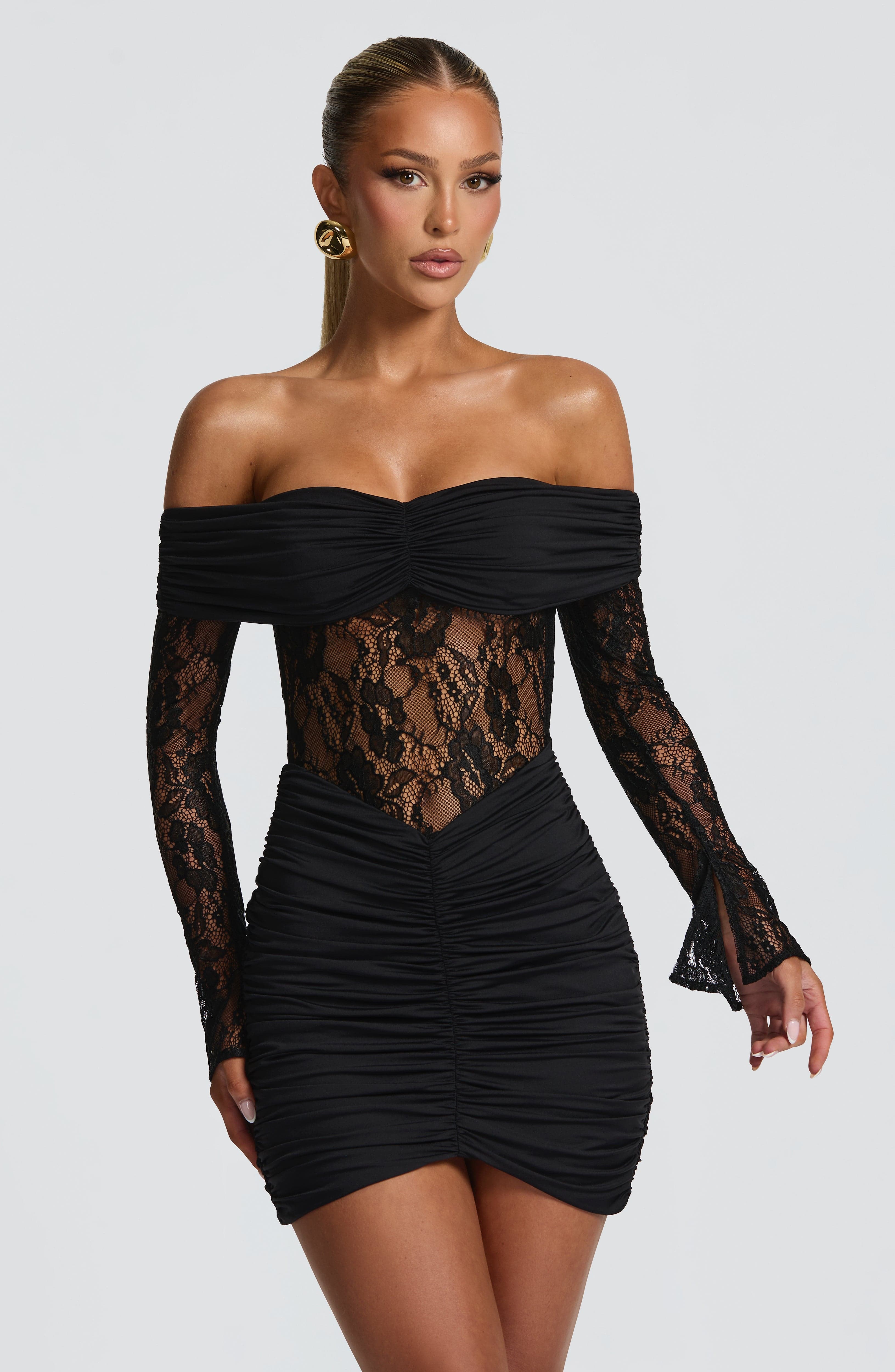 Sukienka mini Sauline – czarna